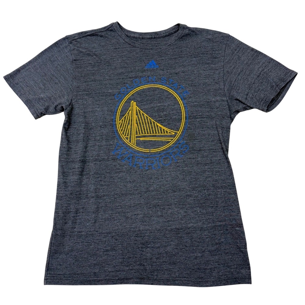Adidas Golden State Warriors Gray Heather Graphic T-Shirt Mens Small